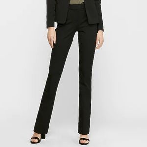 Express mid-rise barely boot black dress pants